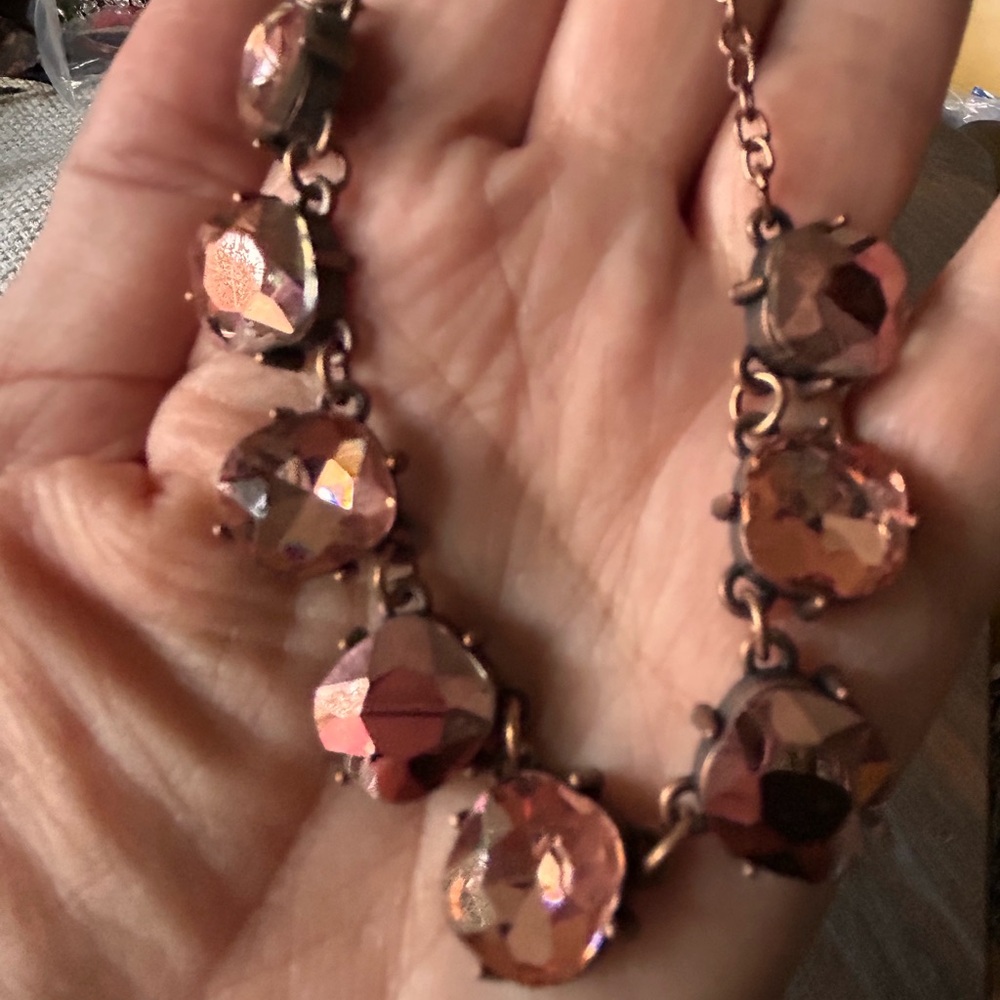 Copper crystal necklace - Picture 4 of 8